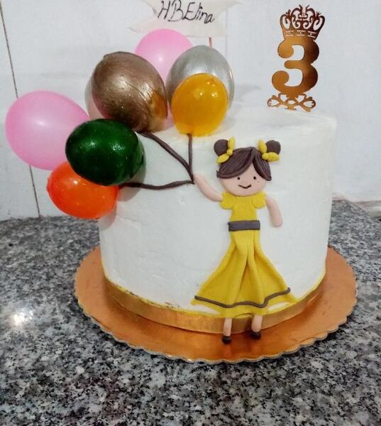 عکس کیک بادکنک