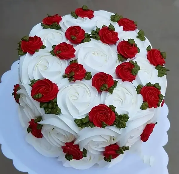 عکس کیک و گل ست