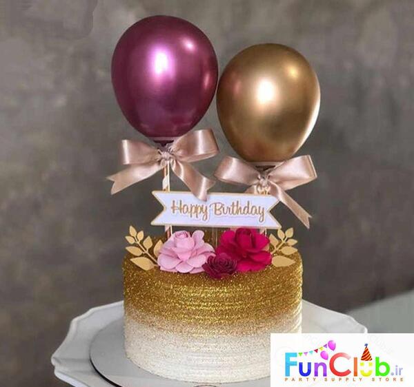 عکس کیک بادکنکی دخترانه