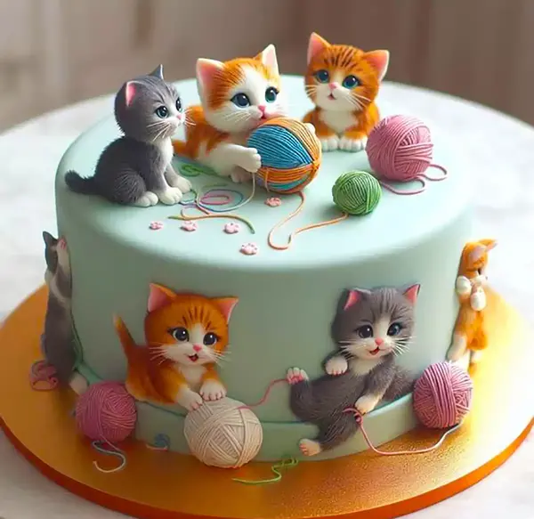 عکس کاپ کیک گربه ای