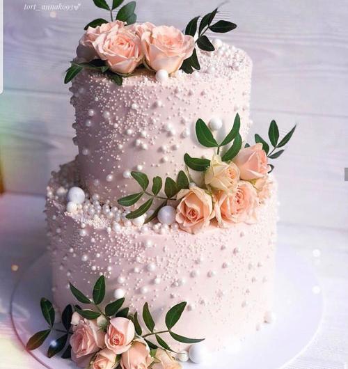 عکس کیک عروسی شیک دو طبقه