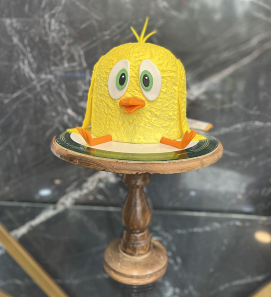 عکس کیک جوجه زرد