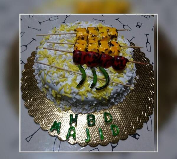 عکس کیک جوجه کباب