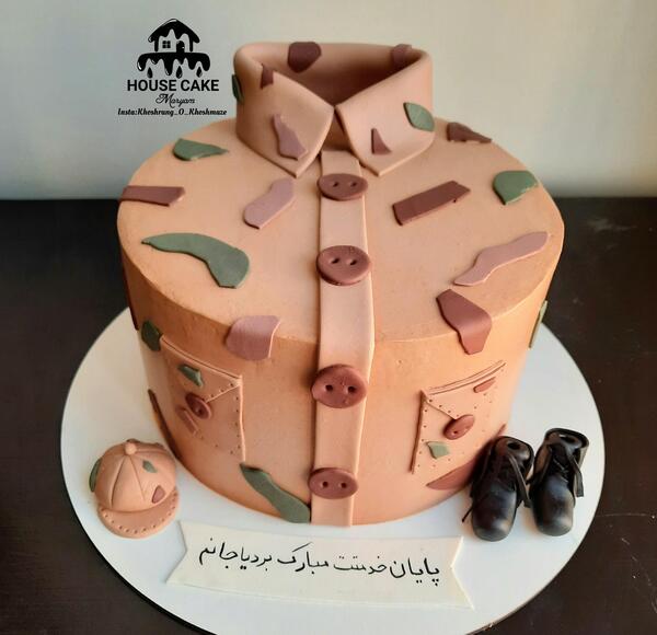 عکس مدل کیک برای پایان خدمت سربازی