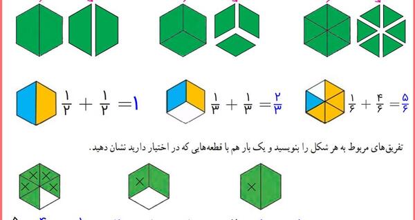 عکس صفحه کتاب ریاضی