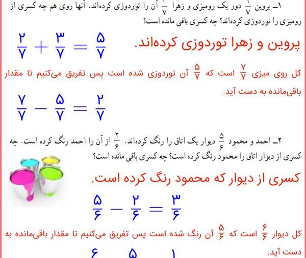عکس کتاب چهارم دبستان ریاضی