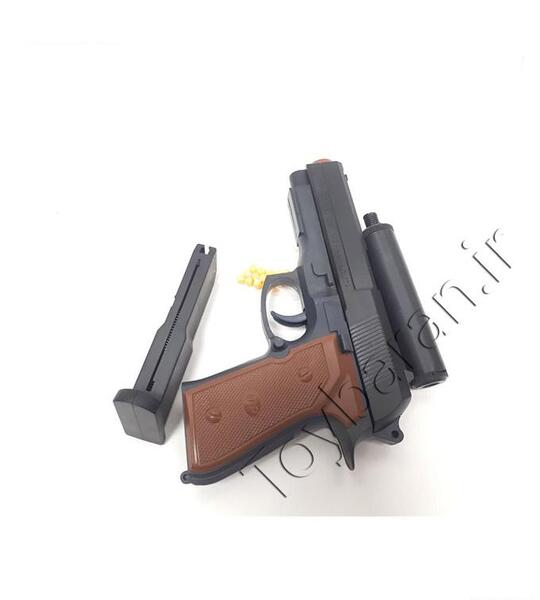 عکس تفنگ کلت با صدا خفه کن