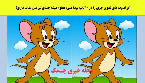 عکس تفاوت را پیدا کنید