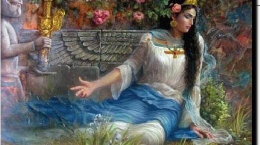 عکس کوروش بزرگ با همسرش