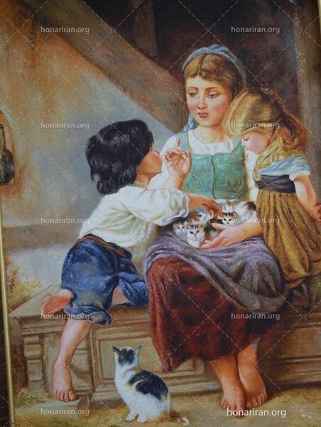 عکس گربه بچه گانه نقاشی