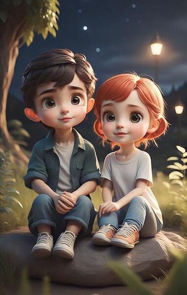 عکس کارتونی عاشقانه فانتزی