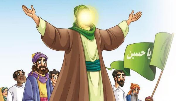 عکس کارتونی امام حسین علیه السلام