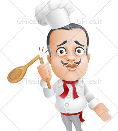 عکس کارتونی آشپز کوچولو
