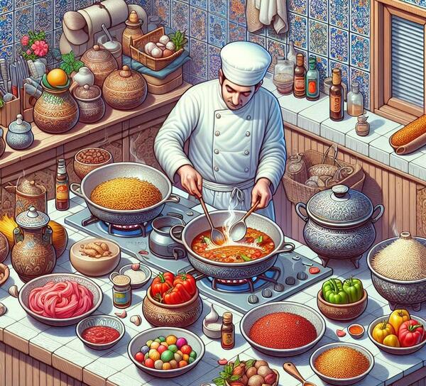 عکس کارتونی آشپزباشی
