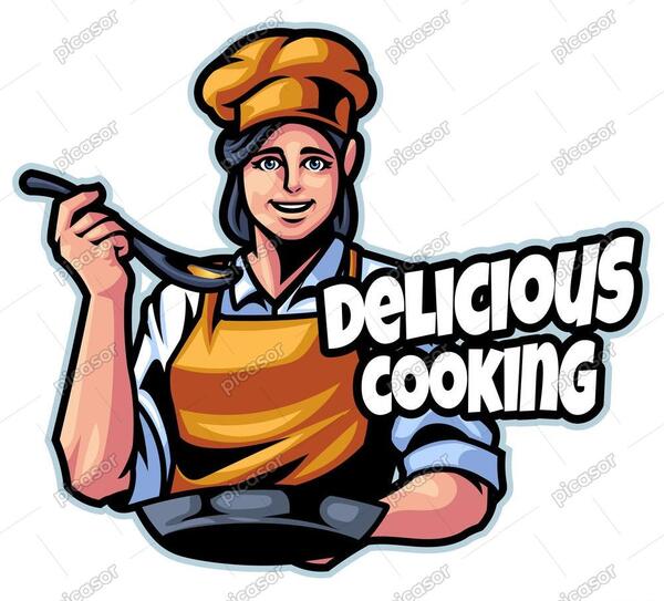عکس کارتونی آشپز خانم