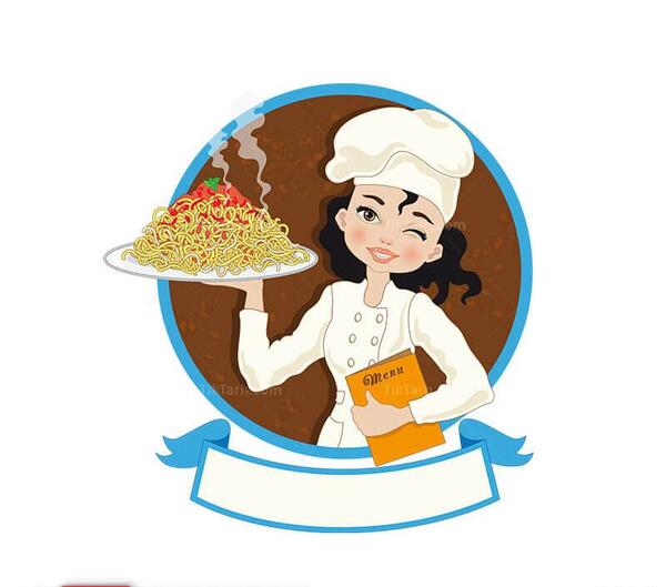 عکس آشپز کارتونی زن
