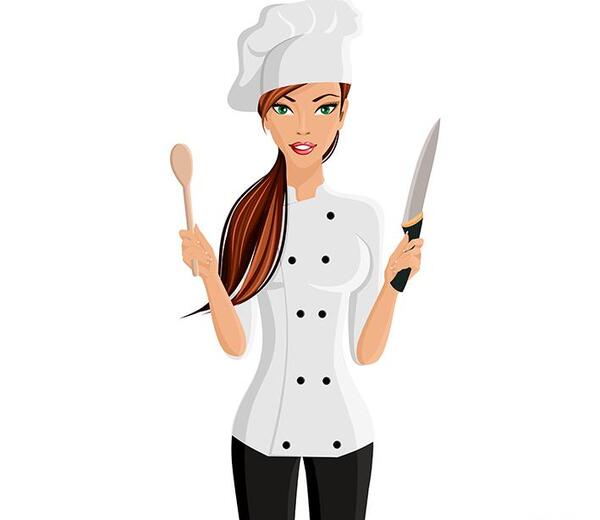 عکس آشپز کارتونی زن