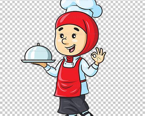 عکس آشپز کارتونی زن