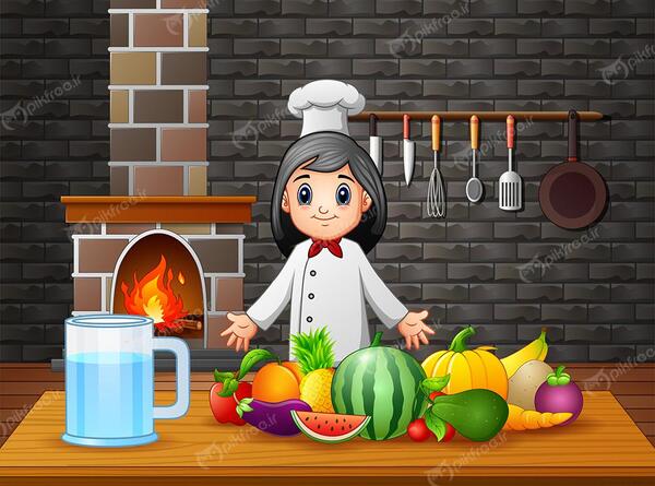 عکس کارتونی وسایل آشپزخانه