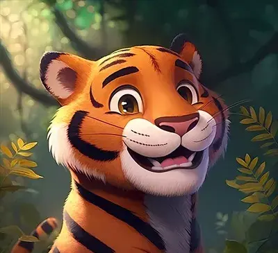 عکس کارتونی ببر فانتزی