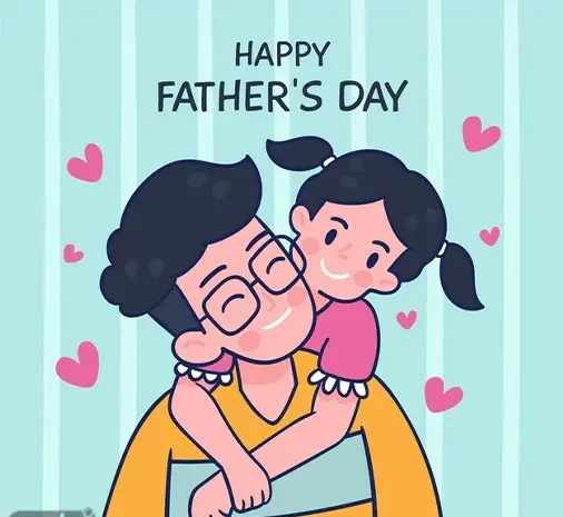 عکس کارتونی پدر و دختر