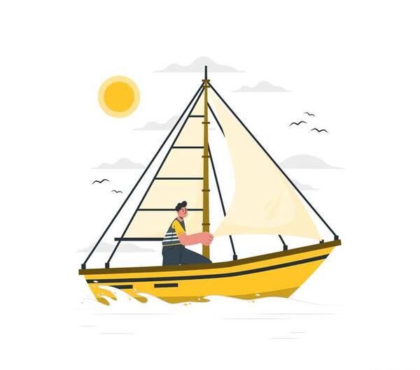 عکس کارتونی قایق سواری