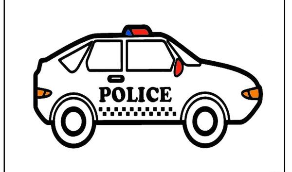 عکس کارتونی ماشین پلیس