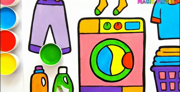 عکس کارتونی ماشین لباسشویی