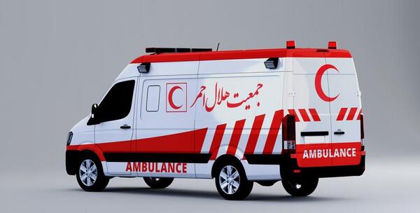 عکس کارتونی ماشین هلال احمر