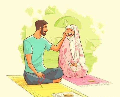 عکس کارتونی مذهبی عاشقانه