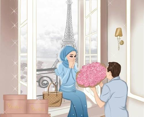 عکس کارتونی مذهبی عاشقانه