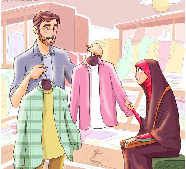 عکس کارتونی مذهبی عاشقانه