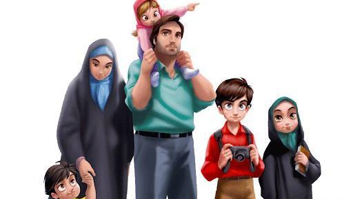 عکس کارتونی پسر مذهبی