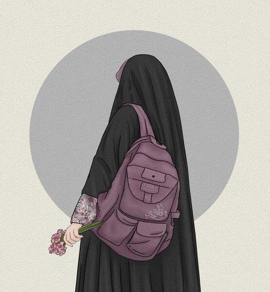 عکس کارتونی دختر مذهبی