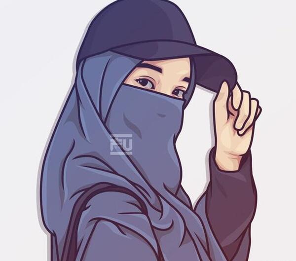 عکس کارتونی دختر مذهبی
