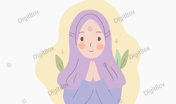 عکس کارتونی دختر مذهبی