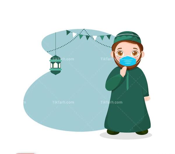 عکس کارتونی مرد مذهبی