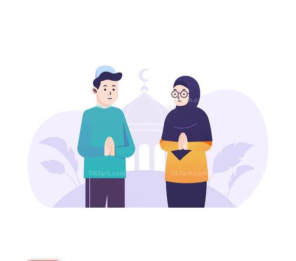 عکس کارتونی مرد مذهبی