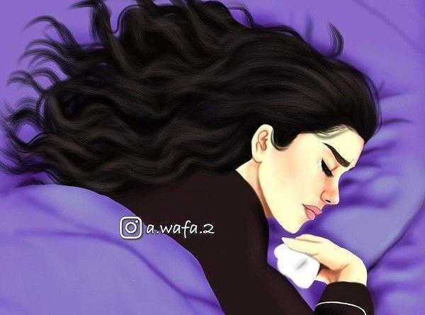 عکس کارتونی دختر ناراحت