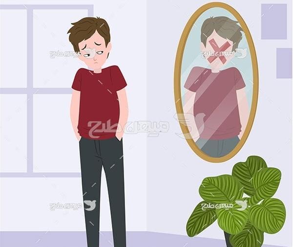 عکس کارتونی پسر ناراحت