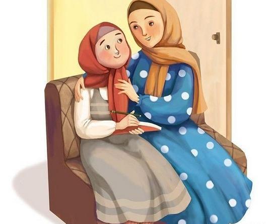 عکس کارتونی مادر و نوزاد