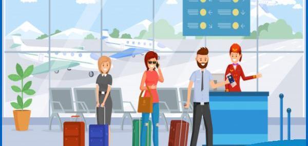 عکس کارتونی مهماندار هواپیما