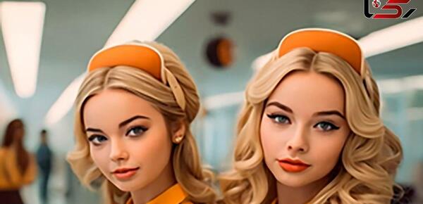 عکس کارتونی مهماندار هواپیما