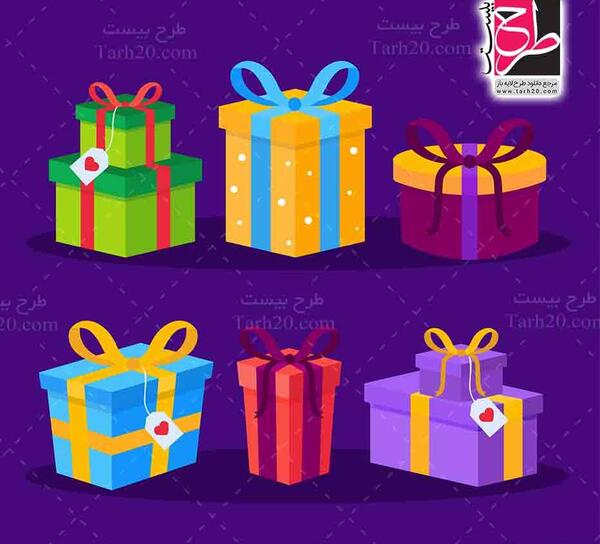 عکس جعبه هدیه کارتونی