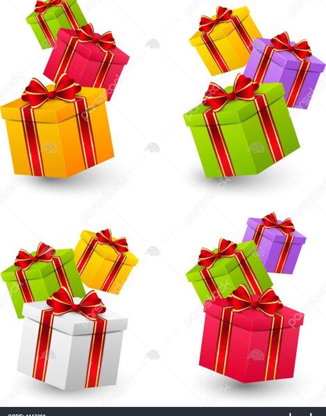 عکس جعبه هدیه کارتونی