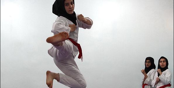 عکس کارتونی دختر کاراته باز