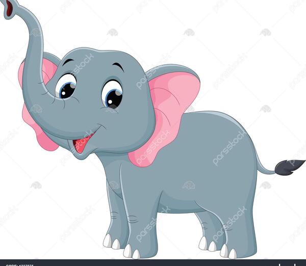 عکس کارتونی صورت فیل
