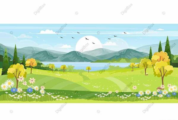 دانلود عکس طبیعت کارتونی