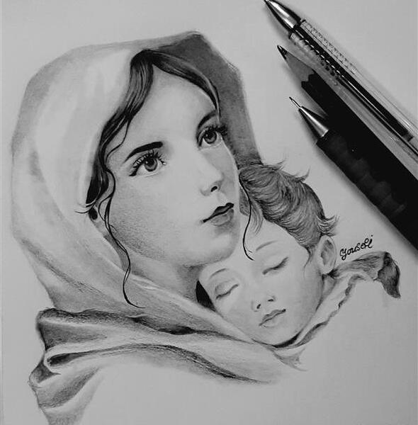 عکس کارتونی صورت مادر