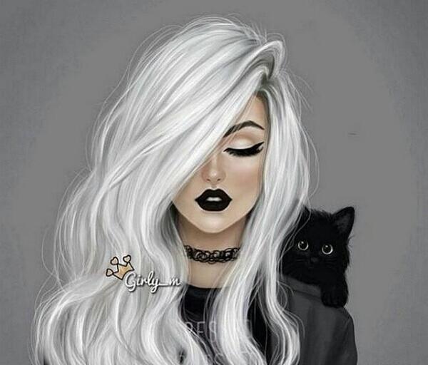 عکس کارتونی صورت دختر